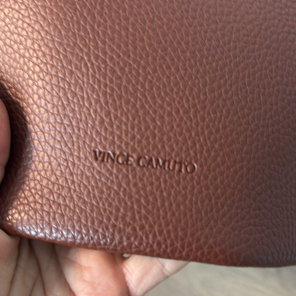 Vince Camuto Rich Brown Faux Leather Tote - Picture 2 of 4